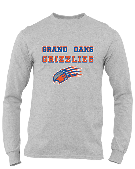Grand Oaks Grizzlies Claw Spirit Men's LS T-Shirt
