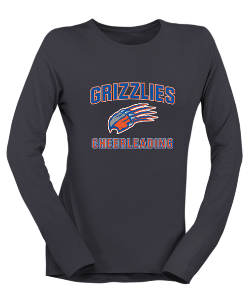 Grand Oaks Grizzlies Claw Cheerleading Women's Premium LS T-Shirt