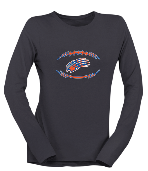 Grand Oaks Grizzlies Claw Football #3 Women's Premium LS T-Shirt