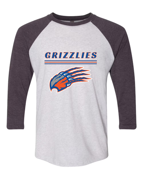 Grand Oaks Grizzlies Claw Mascot #8 Women's Baseball T-Shirt