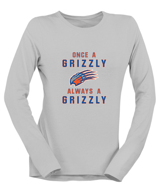 Grand Oaks Grizzlies Claw Once A Women's LS T-Shirt