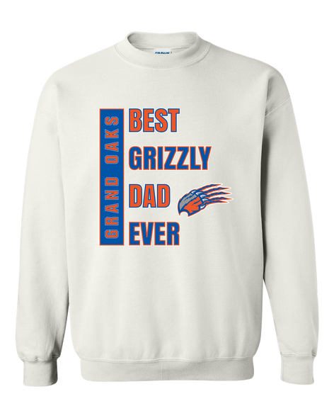 Grand Oaks Grizzlies Claw Best Grizzly Dad Men's Sweatshirt