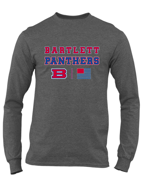Bartlett Panthers Spirit Flag Men's LS T-Shirt