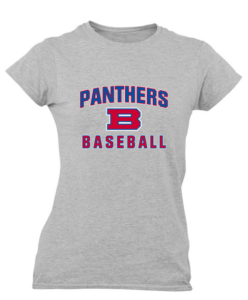 Bartlett Panthers Baseball #1 Women's SS T-Shirt