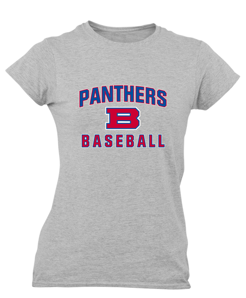 Bartlett Panthers Baseball #1 Women's Premium SS T-Shirt