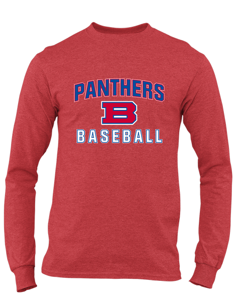 Bartlett Panthers Baseball #1 Men's Premium LS T-Shirt