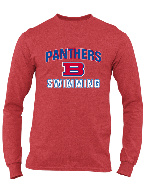 Bartlett Panthers Swimming Men's LS T-Shirt
