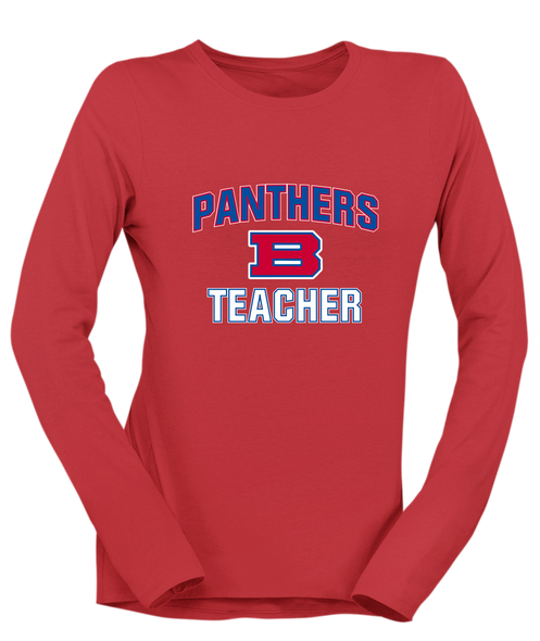 Bartlett Panthers Teacher Women's LS T-Shirt