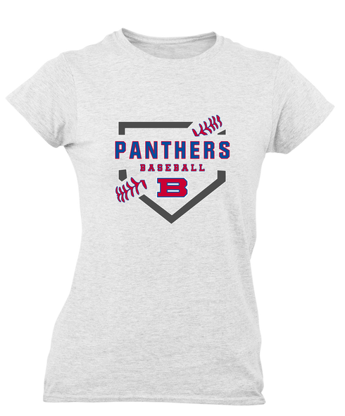 Bartlett Panthers Baseball #2 Women's SS T-Shirt