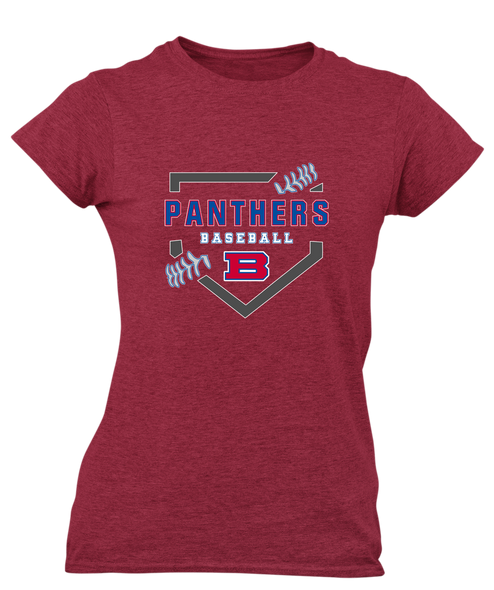 Bartlett Panthers Baseball #2 Women's SS T-Shirt