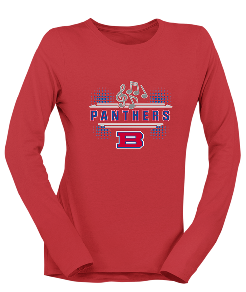 Bartlett Panthers Band # 3 Women's LS T-Shirt