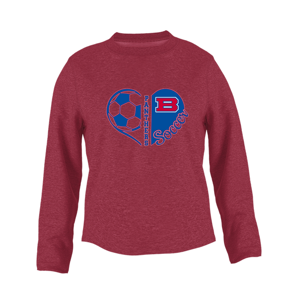 Bartlett Panthers Heart Soccer Women's Sweatshirt