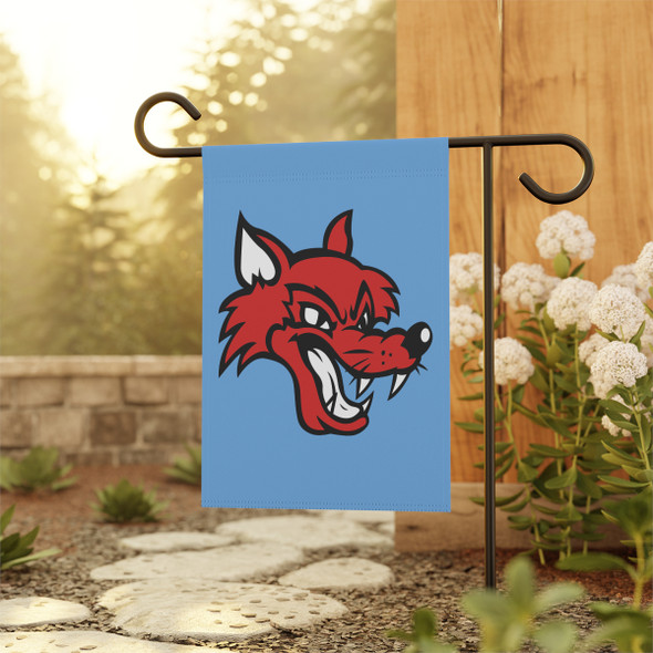North Iredell High School Raiders Garden Flag - Light Blue