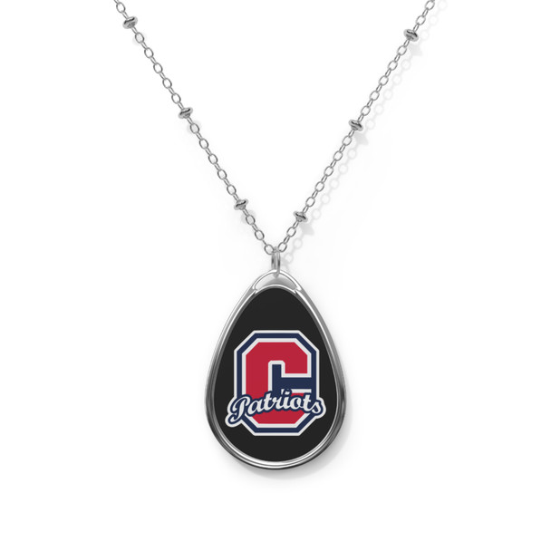 Cousino Patriots Oval Necklace (Black)