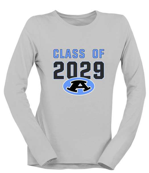 Aldine Mustangs Class of 2029 Women's LS T-Shirt