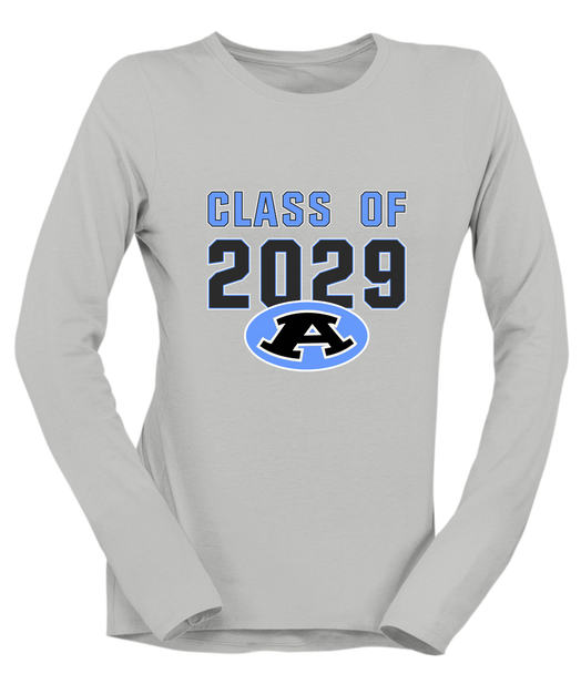 Aldine Mustangs Class of 2029 Women's Premium LS T-Shirt