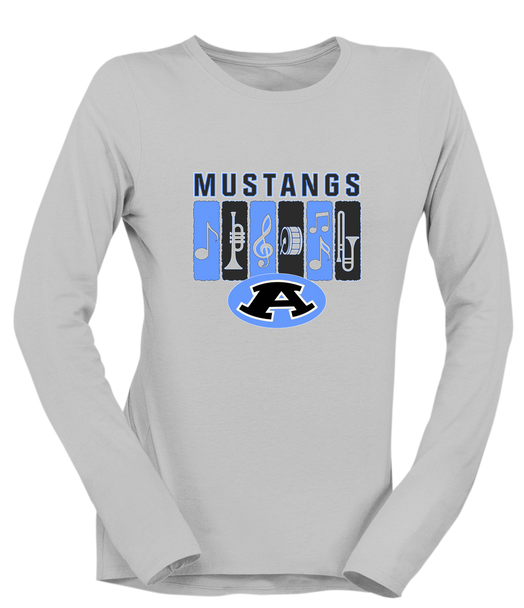 Aldine Mustangs Band # 2 Women's LS T-Shirt