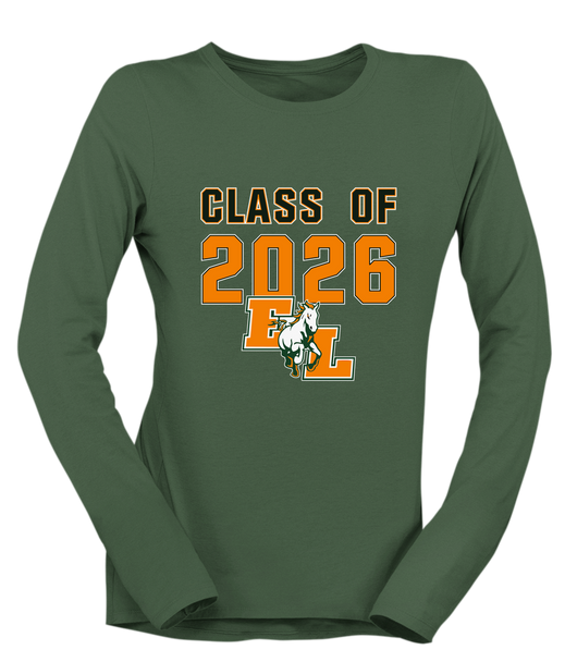 East Lincoln Mustangs Class of 2026 Women's LS T-Shirt