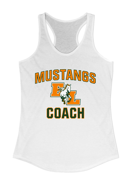 East Lincoln Mustangs Coach Women's Tank Top