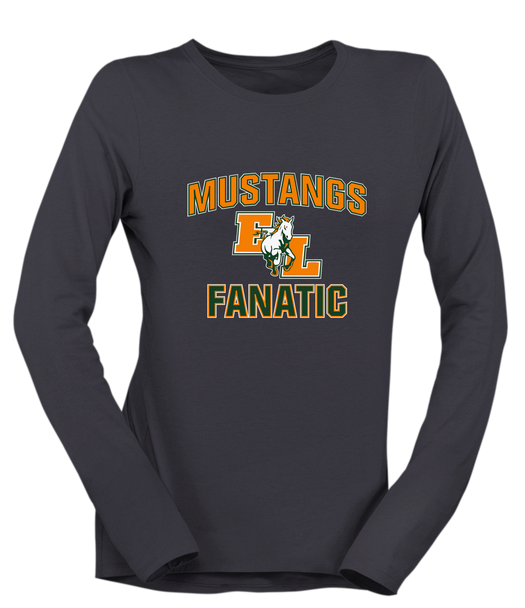 East Lincoln Mustangs Fanatic Women's Premium LS T-Shirt