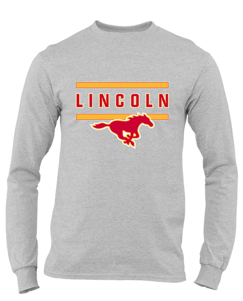 Abraham Lincoln Mustangs Mascot #4 Men's Premium LS T-Shirt