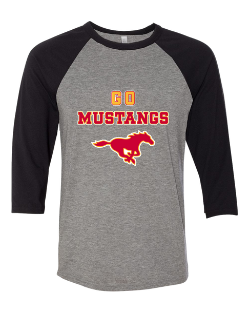 Abraham Lincoln Mustangs Go Team Women's Baseball T-Shirt