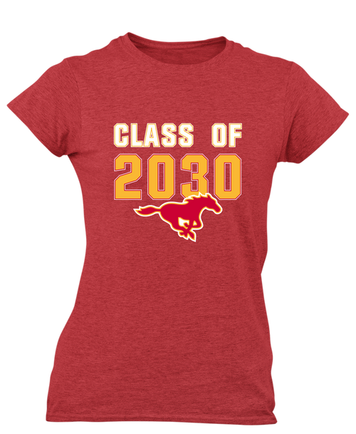 Abraham Lincoln Mustangs Class of 2030 Women's SS T-Shirt