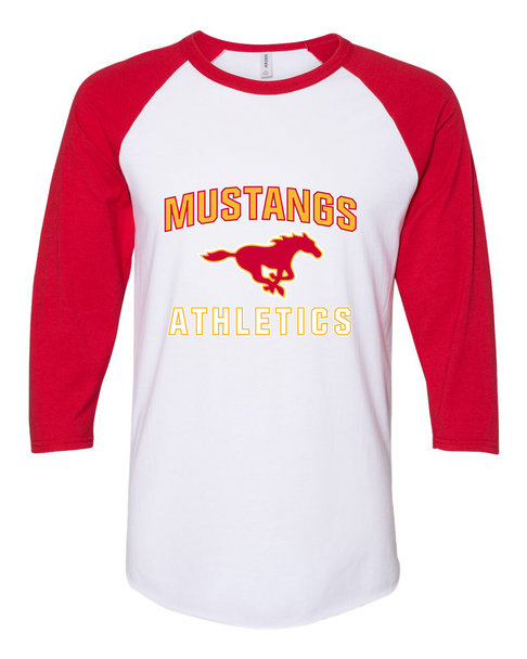 Abraham Lincoln Mustangs Athletics Women's Baseball T-Shirt