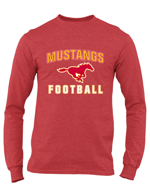 Abraham Lincoln Mustangs Football #1 Men's Premium LS T-Shirt
