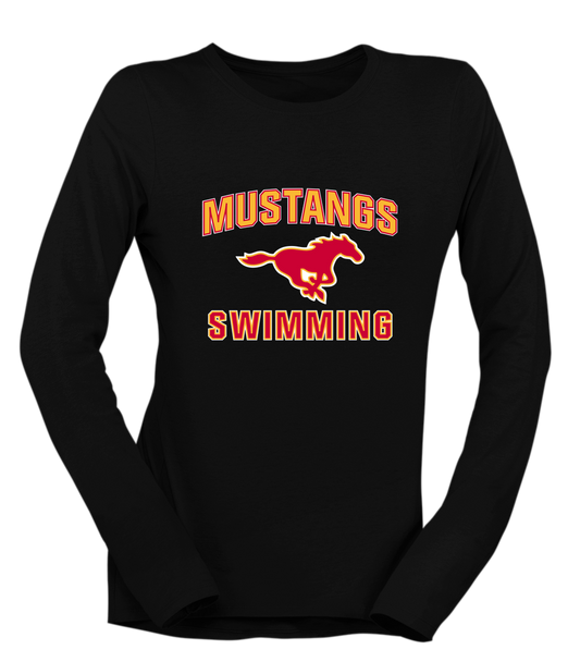 Abraham Lincoln Mustangs Swimming Women's LS T-Shirt