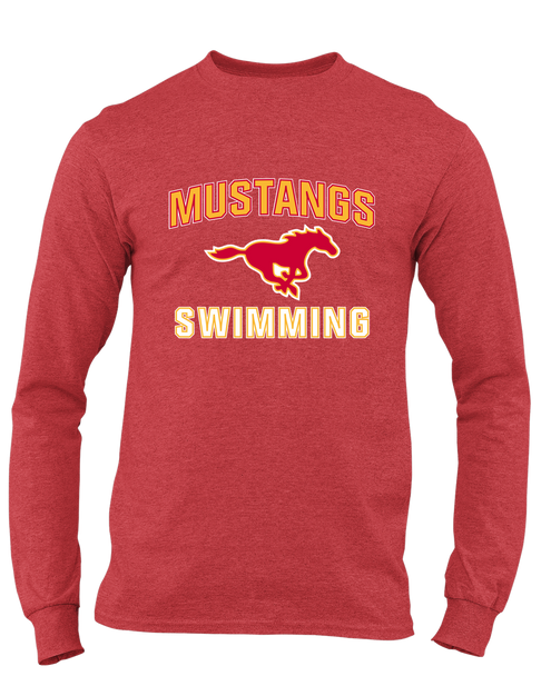 Abraham Lincoln Mustangs Swimming Men's LS T-Shirt