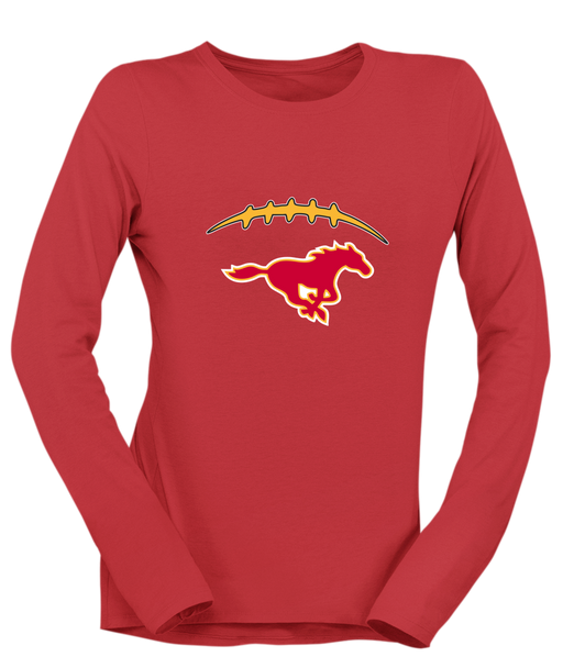 Abraham Lincoln Mustangs Football #2 Women's LS T-Shirt