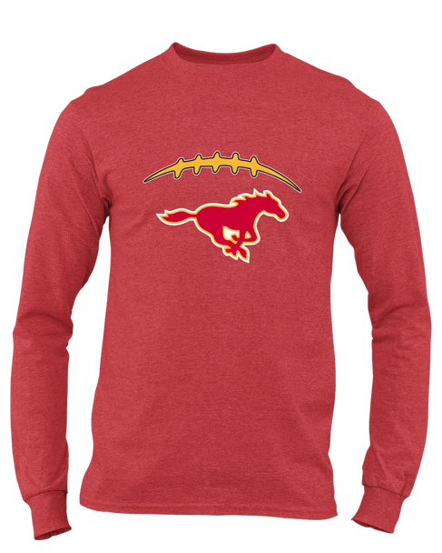 Abraham Lincoln Mustangs Football #2 Men's Premium LS T-Shirt