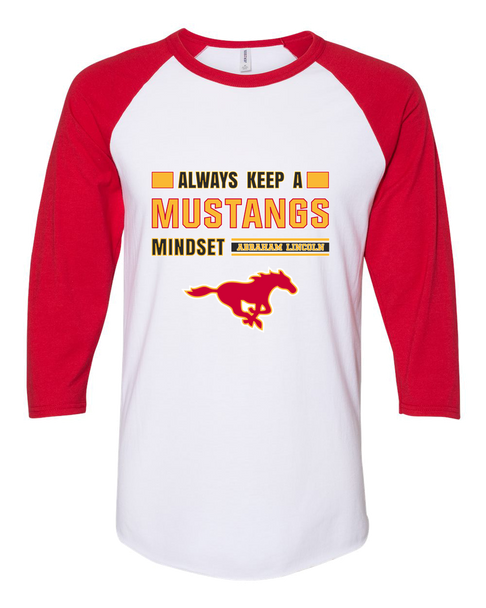 Abraham Lincoln Mustangs Mindset Men's Baseball T-Shirt