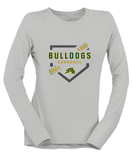 Baton Rouge Bulldogs Baseball #2 Women's Premium LS T-Shirt