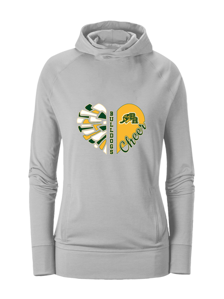 Baton Rouge Bulldogs Heart Cheer Women's Hoodie