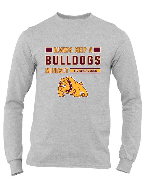 Big Spring Bulldogs Mindset Men's Premium LS T-Shirt