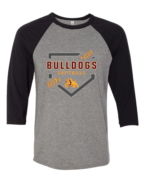Big Spring Bulldogs Softball #2 Women's Baseball T-Shirt