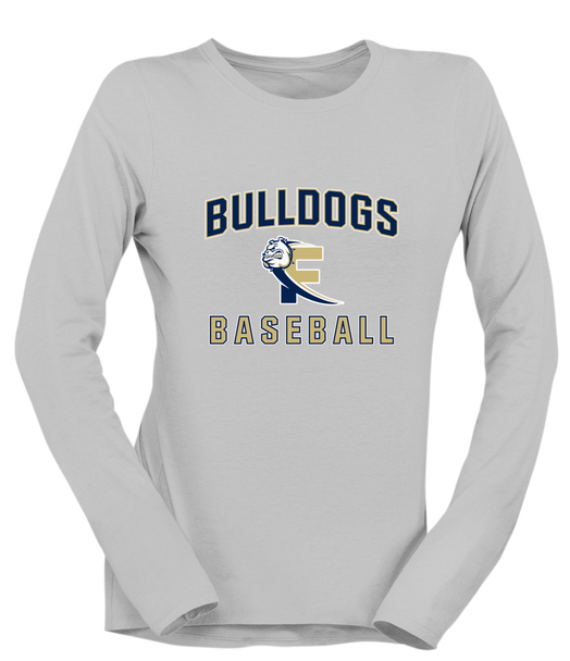 Fairdale Bulldogs Block F Baseball #1 Women's LS T-Shirt