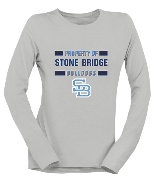 Stone Bridge Bulldogs SB Property Of Women's Premium LS T-Shirt