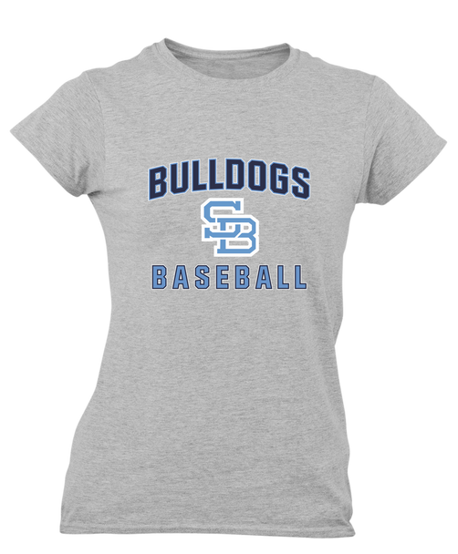 Stone Bridge Bulldogs SB Baseball #1 Women's Premium SS T-Shirt