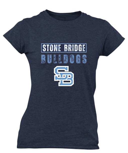 Stone Bridge Bulldogs SB Mascot #9 Women's Premium SS T-Shirt