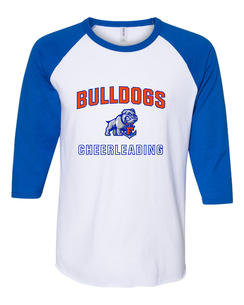 Freeport Bulldogs Anchor Cheerleading Women's Baseball T-Shirt