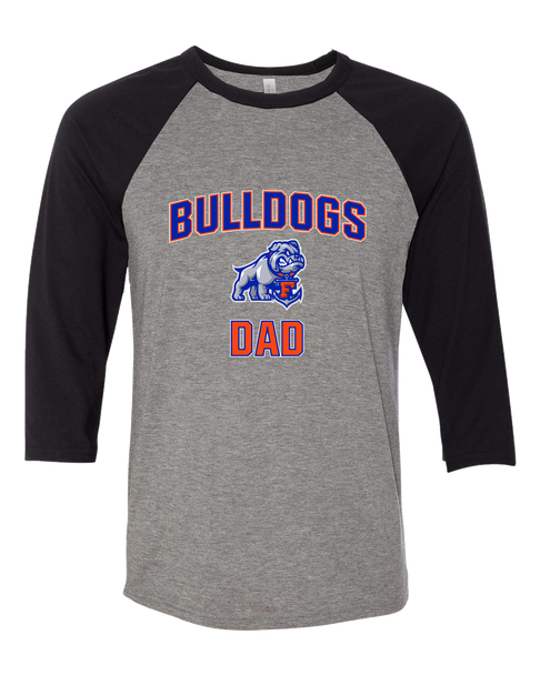 Freeport Bulldogs Anchor Dad Men's Baseball T-Shirt