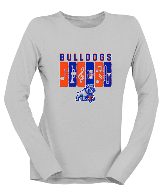 Freeport Bulldogs Anchor Band # 2 Women's LS T-Shirt