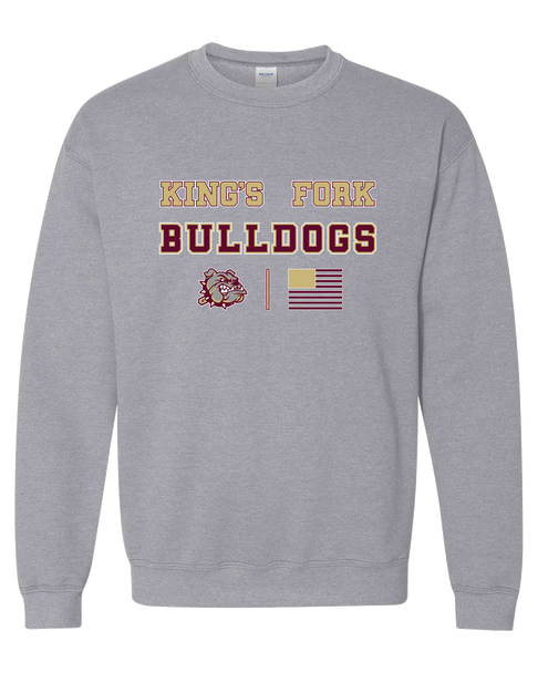 King's Fork Bulldogs Spirit Flag Men's Sweatshirt