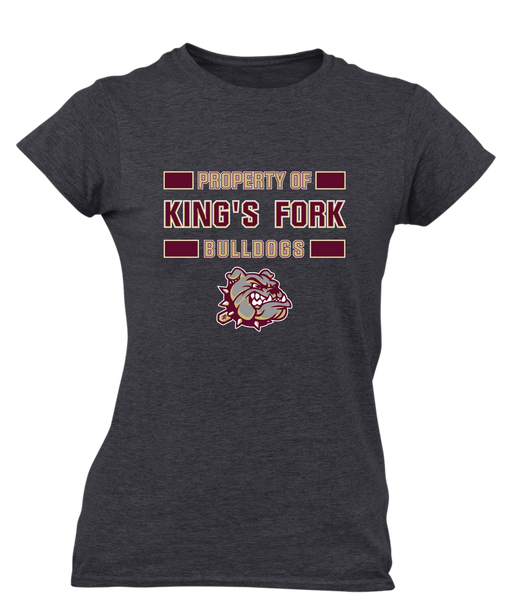 King's Fork Bulldogs Property Of Women's Premium SS T-Shirt