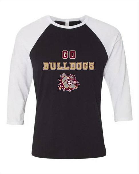 King's Fork Bulldogs Go Team Women's Baseball T-Shirt