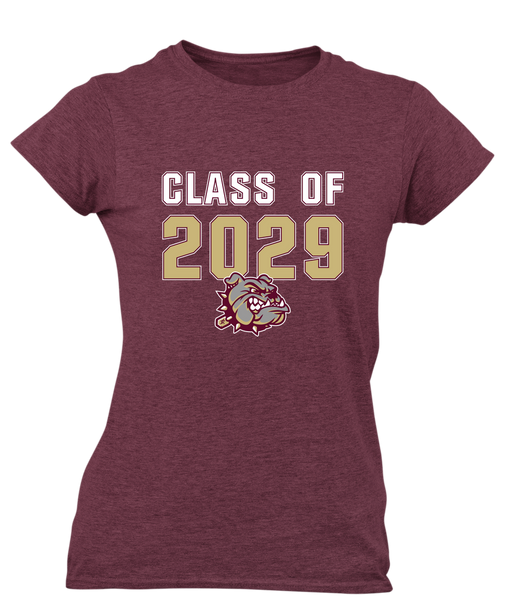 King's Fork Bulldogs Class of 2029 Women's Premium SS T-Shirt