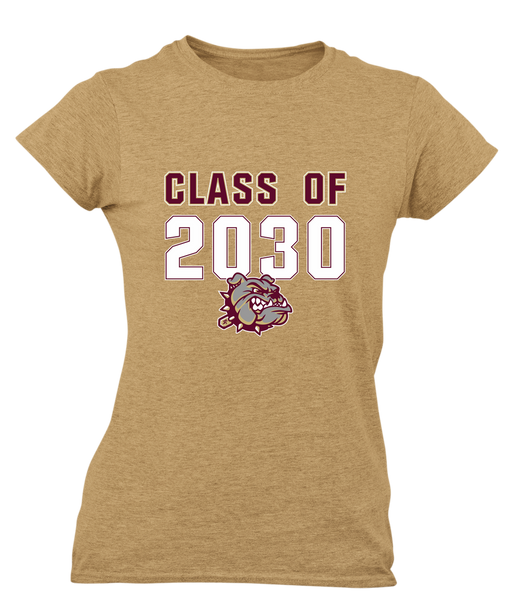 King's Fork Bulldogs Class of 2030 Women's Premium SS T-Shirt